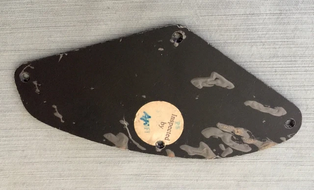 Laguna LE-422 Electric Guitar Control Compartment Original Black Cover Plate
