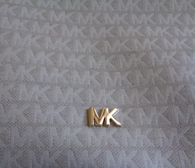 Michael Kors Griffin Large Logo Jacquard Shoulder Bag in Vanilla 3