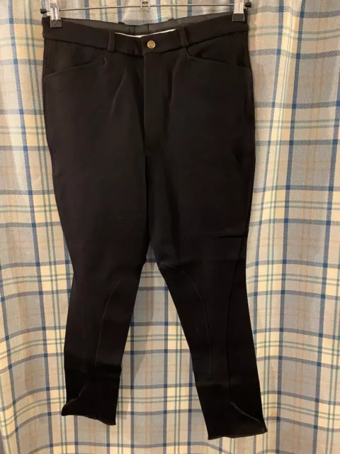 New Gorringe Men's Woodbridge Breeches Black 30 XLong