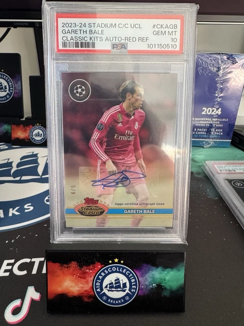 2023-24 TOPPS STADIUM Club Chrome Gareth Bale Real Madrid Auto /5 