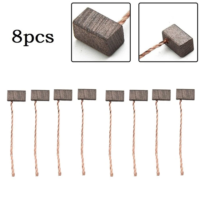 Jeu De 2 Balais En Carbone Pour Meuleuse, Scie, Moteur - 12x8x6mm - Réparation Facile