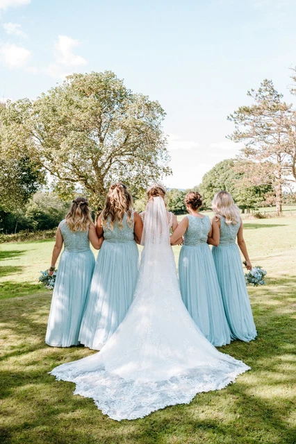 Quiz blue bridesmaid discount dresses