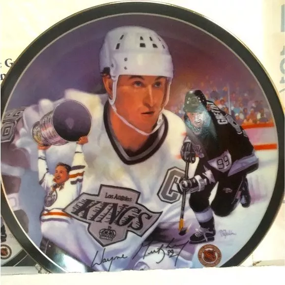 The Great Gretzky Heroes on Ice Limited Edition Plate NHL 1995 Bradford Exchange