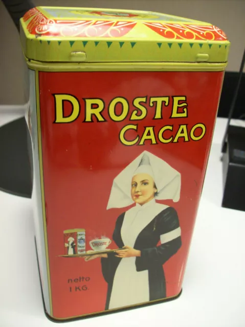 Alte Niederländische Blechdose "Droste Cacao" 1/4 KG / 0.5 lb Sammlerstück