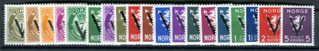 Norwegen 1941 237-256Y ** Postfrisch Tadelloser Satz Victory 120€(49536