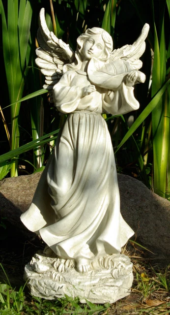GEKI TREND ENGEL Figur groß Garten Putte Gartendeko Grabengel
