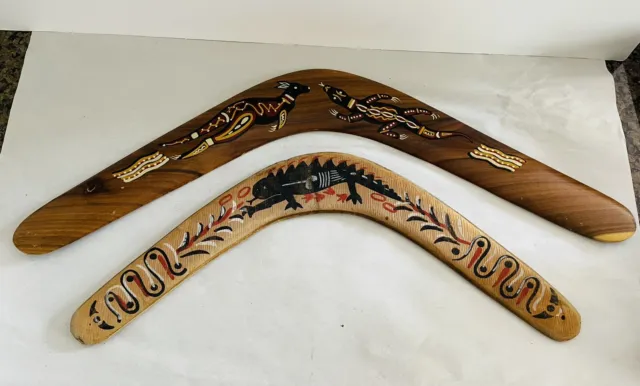 Australian 22” & 17” Boomerang- Bingra- Australian Made Handcrafted Quality READ