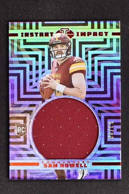 2022 Illusions Instant Impact Relic Red #II-SH Sam Howell /99 - Commanders