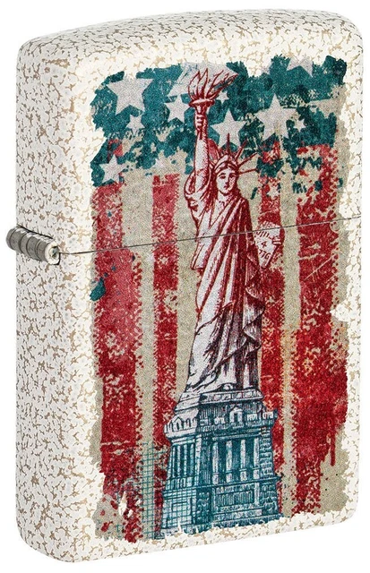 Zippo 49782, Statue of Liberty Design, Mercury Glass Finish Lighter