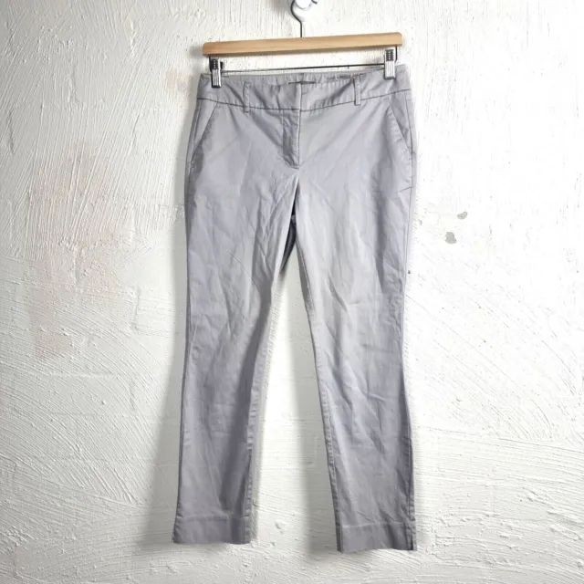 SUSSAN Womens Chino Pants Size 8 Grey Stretch Mid Rise Straight
