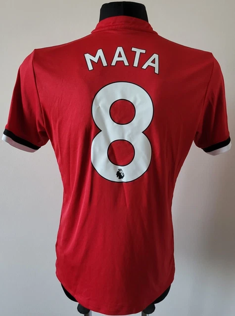 Maglia Manchester United 2017-2018 Home calcio Adidas #8 Mata taglia M