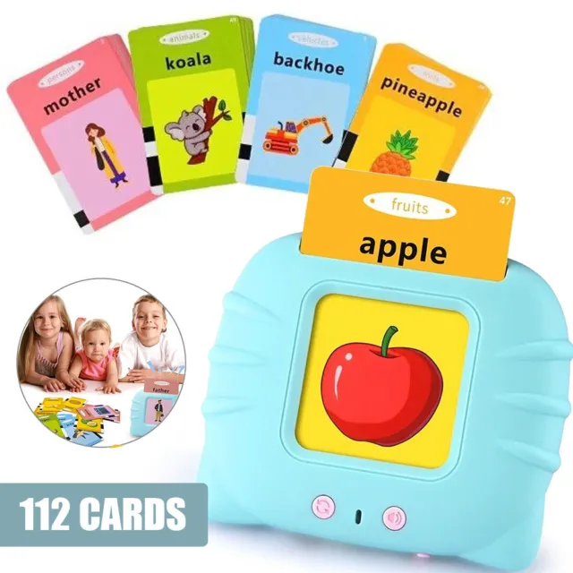 Talking Flash Cards Preschool 224 Words Toddlers Learning Cards Toy Kids NEW