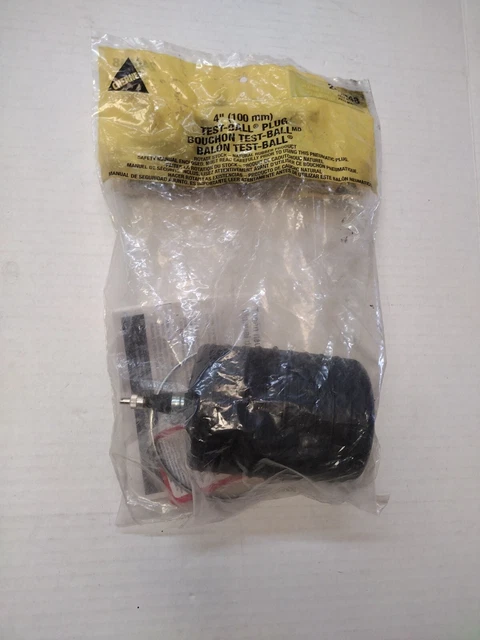 CHERNE 240048 4" (100mm) TEST-BALL PLUG *D14 Brand New