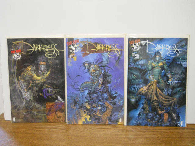 Lot of 3 Comic Books The Darkness Top Cow Fan Club Edition, Jan & Dec Lot #01