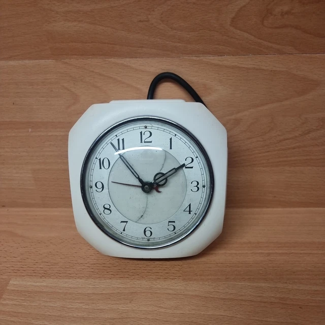VINTAGE ELECTRIC WALL Clock Not Working For Restoration 12.70 PicClick