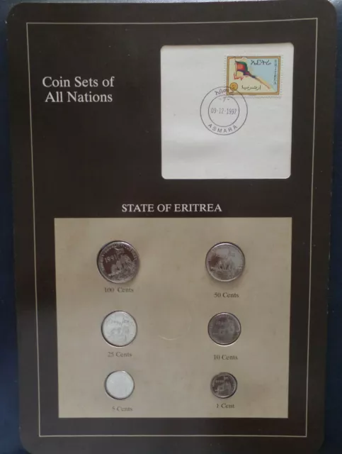 Franklin Mint Coin Sets Of All Nations Eritrea 1991