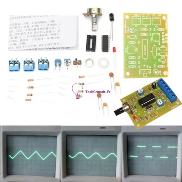 ICL8038 Function Signal Generator Module Sine Square Triangle Wave Output Kits