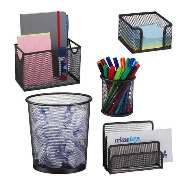Schreibtisch Organizer Set 5-teilig Schreibtischzubehör Bürobedarf Büroorganizer
