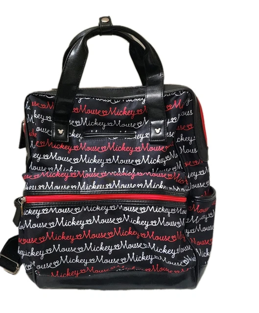 DISNEY BABY MICKEY Mouse Multi-Pockets Diaper Bag Backpack With