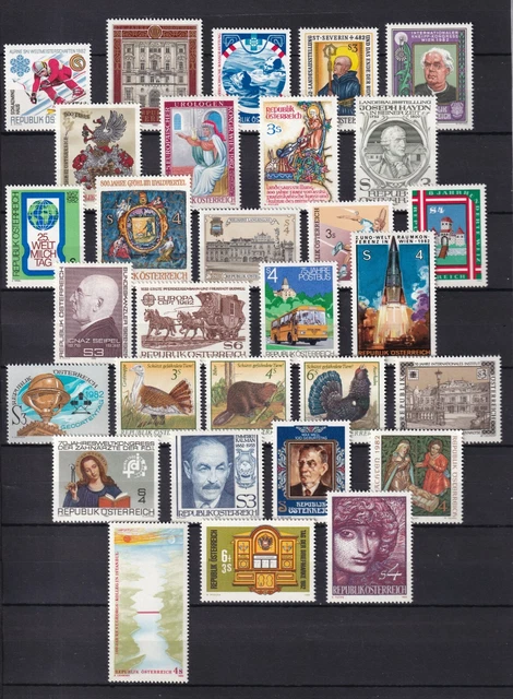 Österreich 1982 postfrischer Jahrgang aus Album Sammlung in sehr guter Erhaltung