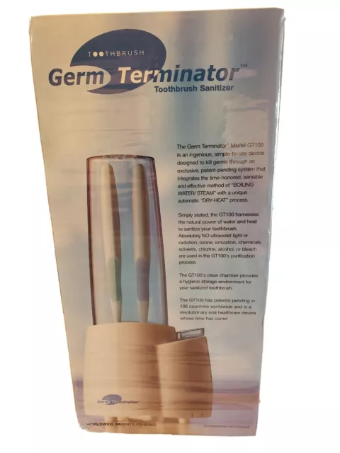 Toothbrush Sanitizer Germ Terminator GT100 Oral Brush Cleaner Factory Sealed NIB