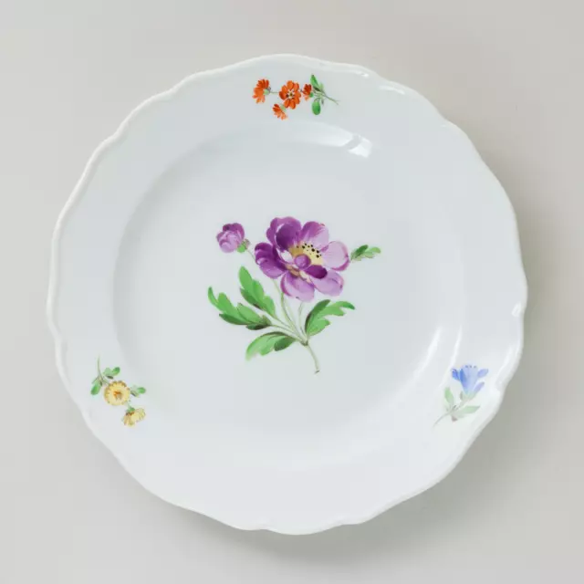 Meissen Teller Bunte Blume 17,5 cm 2. Wahl Knaufzeit