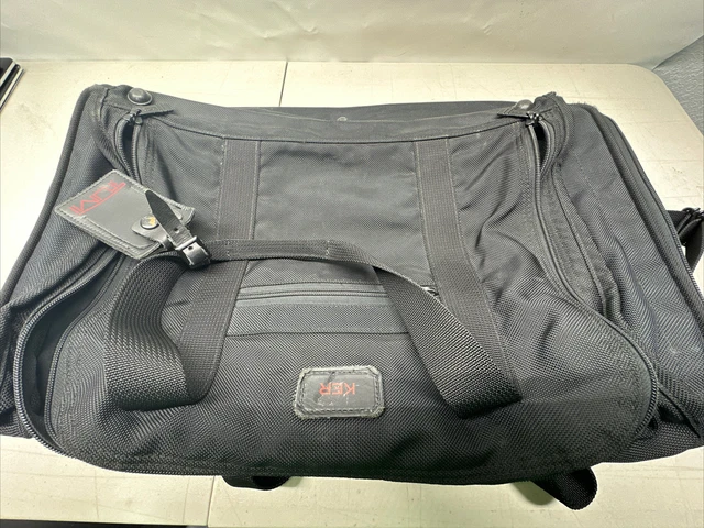 Vtg Tumi # 278 Black Ballistic Nylon 21” Carry-On Expandable Weekend Duffel Bag 10