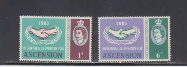 Ascension  : 1965 - Mlh  - Scott # 94-95  Set