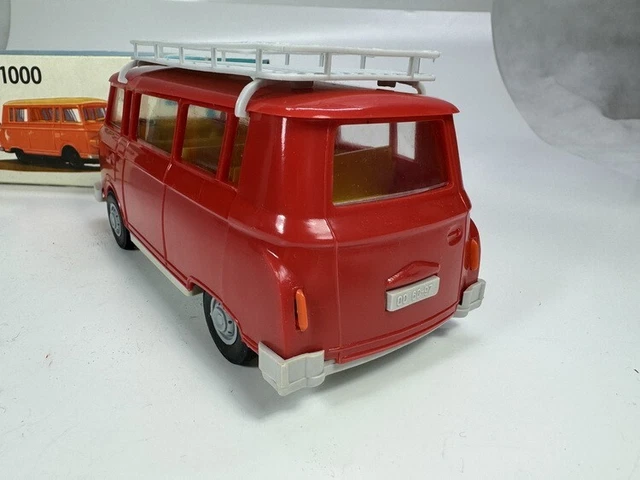 Jouet Anker/Piko Barkas B1000 – Modèle à Friction 1:24, Van/minibus Bleu (Allemagne 1970)