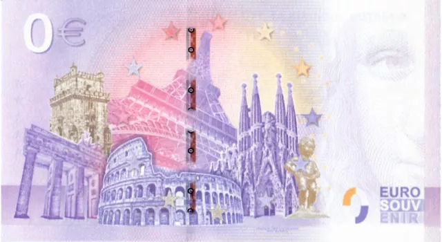 0 Euro Schein Italien 2021 · Vatikan · Vaticano · Souvenir o Null € Banknote 2