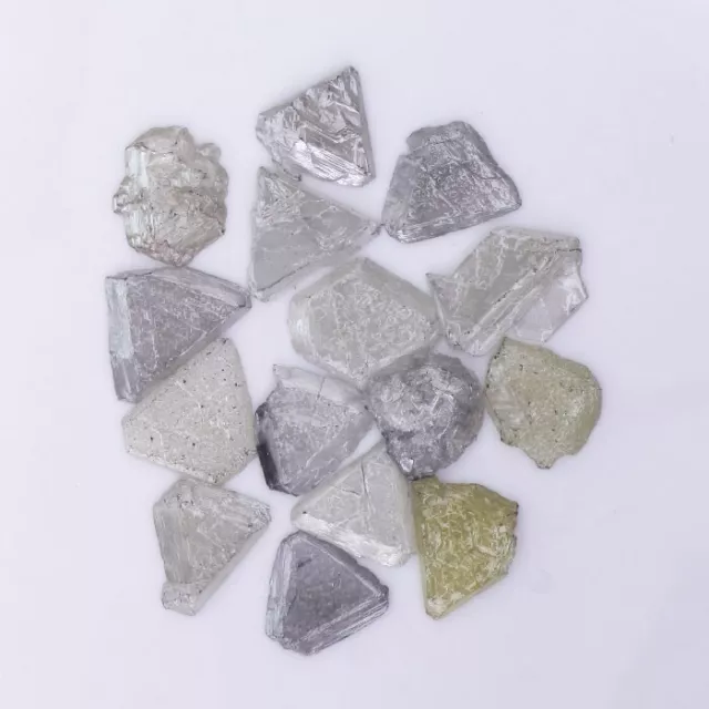 1.00 CT Natural African Rough Diamond Raw Loose Gray Triangle Mix Lot Diamond