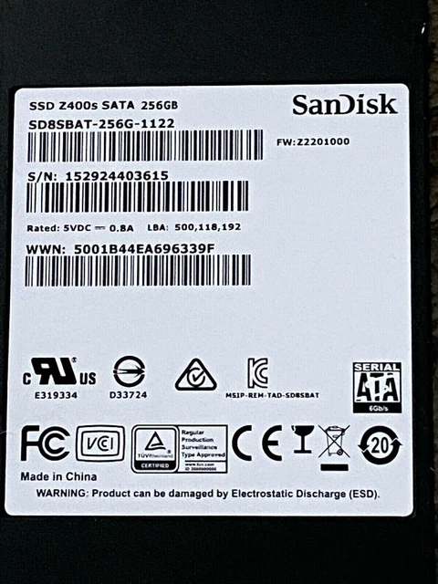 Sandisk sales z400s 256gb