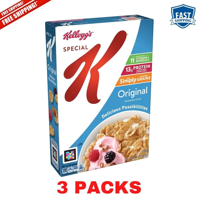KELLOGG'S SPECIAL K Breakfast Cereal, Original, 9.6 oz. EUR 28,01