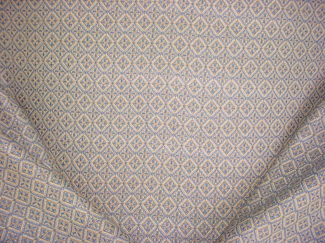 1-1/4Y Kravet Inlaid Diamond In Cerulean Chenille Upholstery Fabric