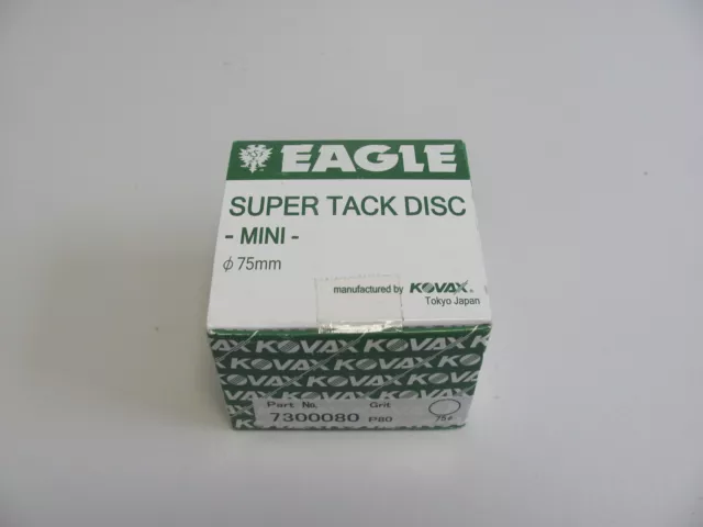 50 Stk. Eagle Super Tack Disc Mini Schleifscheiben - Ø75mm - P80 - Art. 7300080