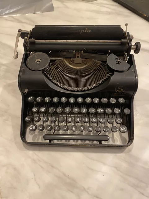 vintage olympia portable typewriter