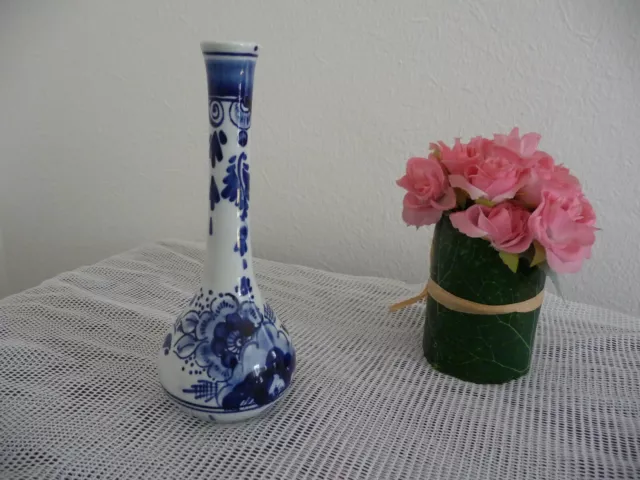 Vase Delft blau/weiß, Porzellan handbemalt, Keramik, 638 Holland,  guter Zustand