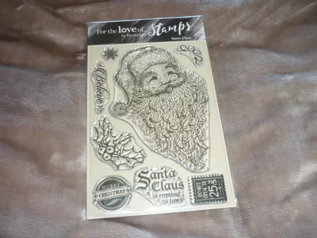 Sheet Of Hunkydory Clear For The Love Of Stamps Santa Claus Stamps New