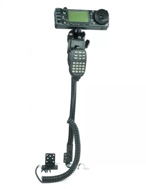 Car Floor Mount With Mic Holder Mount For Icom IC-706 IC-7000 ID-4100