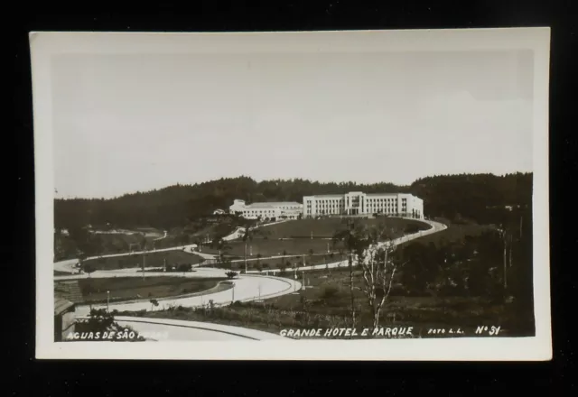 RPPC 1930s? Grande Hotel e Parque Aguas Águas de São Pedro Brazil São Paulo Co