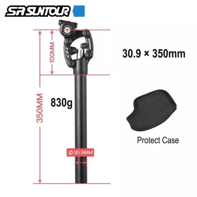 SR SUNTOUR SP12 NCX Bike Suspension Seatpost 30.9 x 350mm 85.00 PicClick