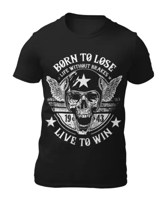 T-shirt uomo Born to Lose Live To Win Skull - T-shirt donna