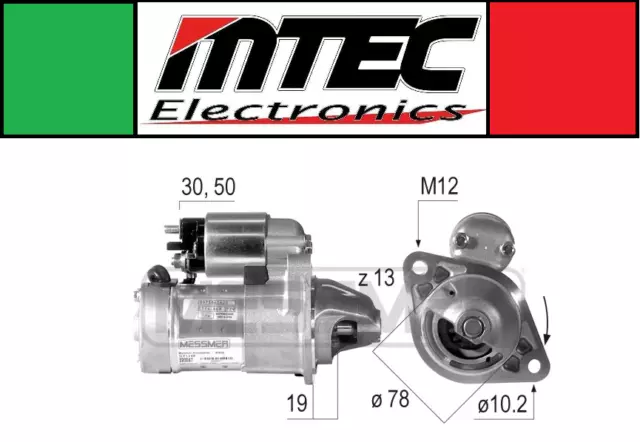 Motorino Avviamento Opel Astra G Astra H Meriva Corsa C D Combo 1.7 Dti Cdti