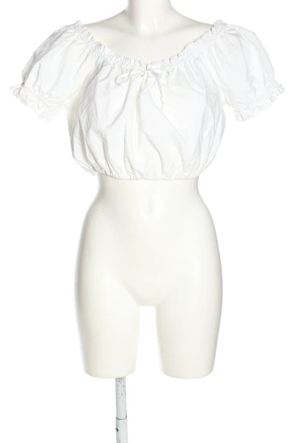 Camicia folcloristica Hannah Collection donna taglia DE 44 bianco casual look
