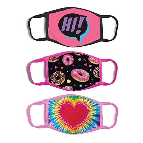 ABG Accessories Girls' 3-Pack Kid Fashionable, Mouth Design, Size Girls 4-14
