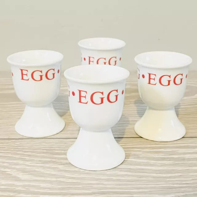 4 Keramik ""EGG"" Eierbecher Retro Design