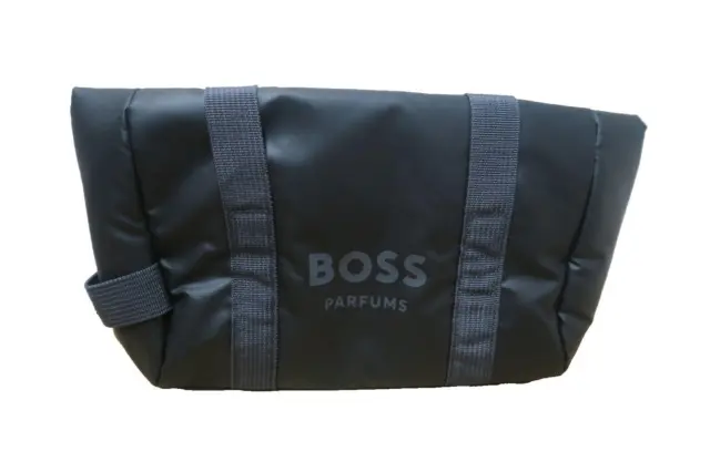 Hugo Boss Parfums Toiletries Wash Bag Men's Shave Travel Pouch Black