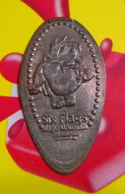 Six Flags Magic Mountain elongated penny CA USA cent Baby TAZ souvenir coin