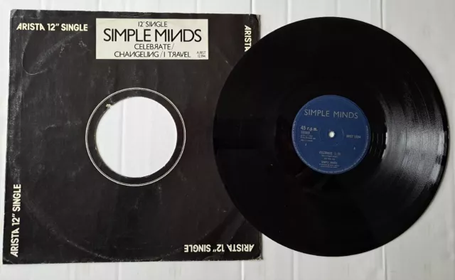 Simple Minds - Celebrate/ Changeling/I Travel - 12" Vinyl Maxi-Single - FREE P&P