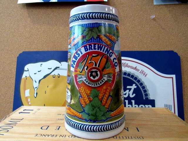 1994 Pabst Brewing Co. 150th Anniversary Beer Stein LIMITED EDITION   "NEW"
